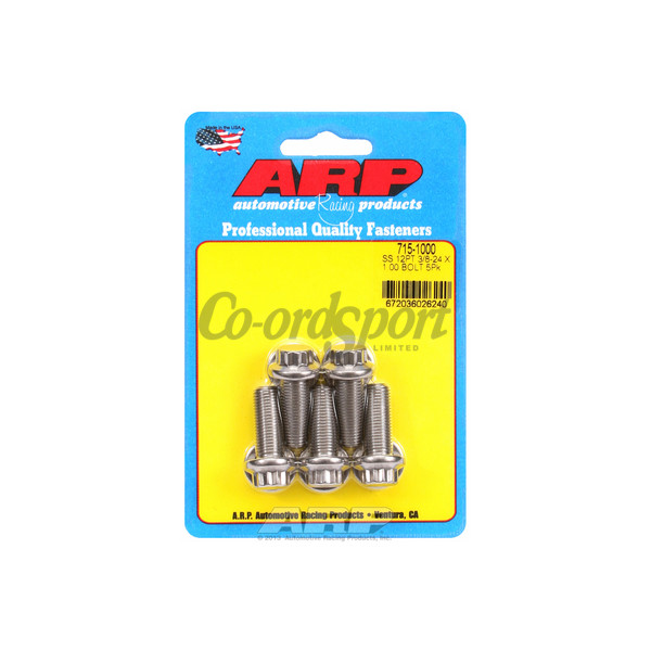 ARP 3/8-24 x 1.000 12pt 7/16 wrenching SS bolts image