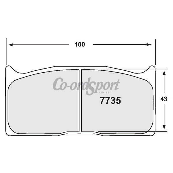 PFC 7735 RACE PAD SET - 02 CMPD 20 MM image