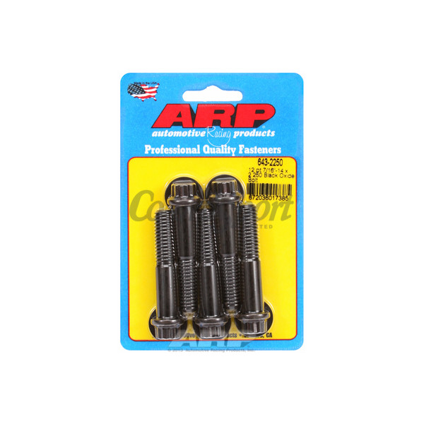 ARP 7/16-14 x 2.250 12pt black oxide bolts image