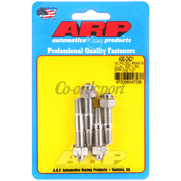 ARP Moroso 64919 dual return spring no spacer plate SS carb image