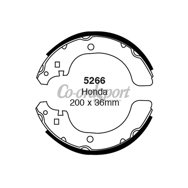 EBC BRAKE SHOE SET image