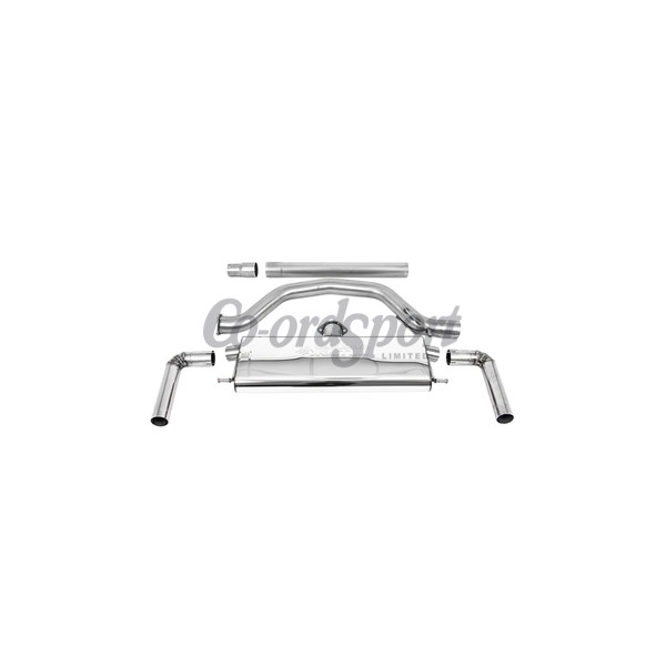 Milltek Exhaust - 80mm Cat Back System Road with OE Style Cerakot image