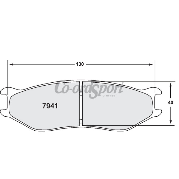 PFC 7941 Race Pad Set - 01 Compound 19 mm image