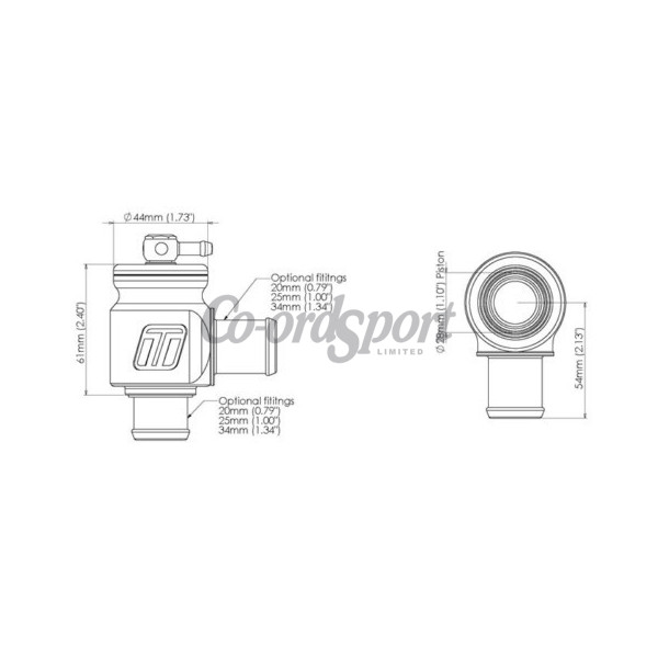 Turbosmart BOV Kompact PlumBack - 34mm image