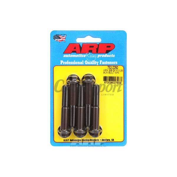 ARP 3/8-24 x 2.250 hex black oxide bolts image