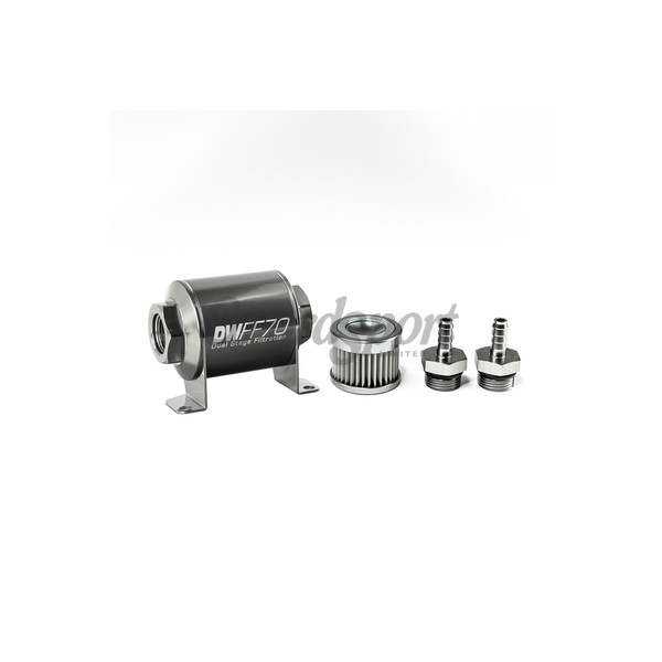 DW In-line fuel filter element and housing kit  stainless steel 1 image