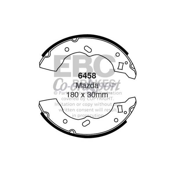 EBC BRAKE SHOE SET image