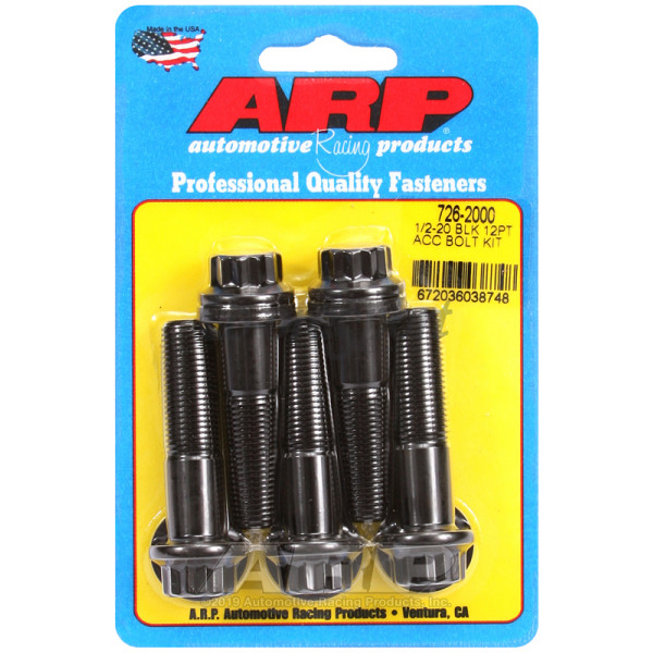 ARP 1/2-20 x 2.000 12pt black oxide bolts image