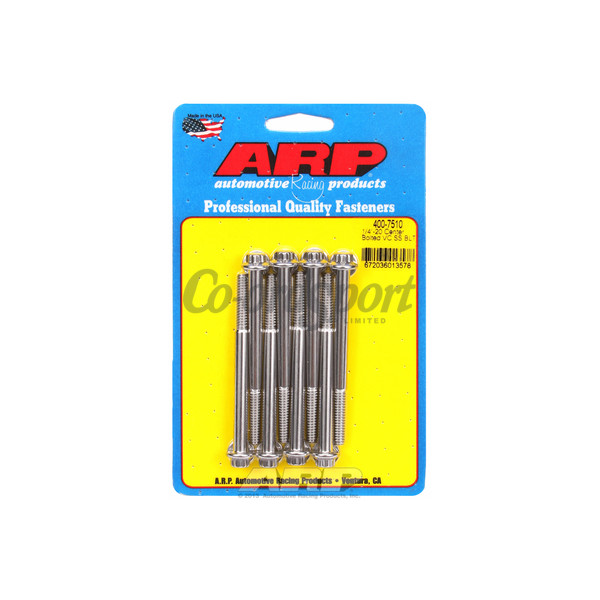 ARP SS 1/4-20 center bolted valve cover bolt kit image