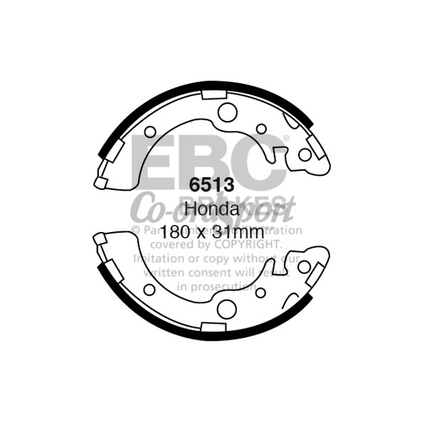 EBC BRAKE SHOE SET image