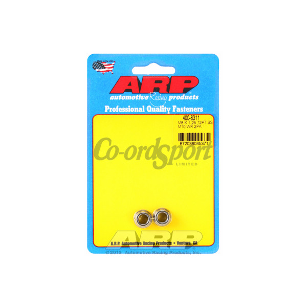 ARP M8 X 1.25 M10 wr SS 12pt nut kit image