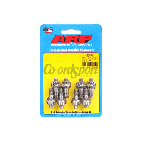 ARP M8 X 1.25 X 32mm broached stud kit - 8pcs image