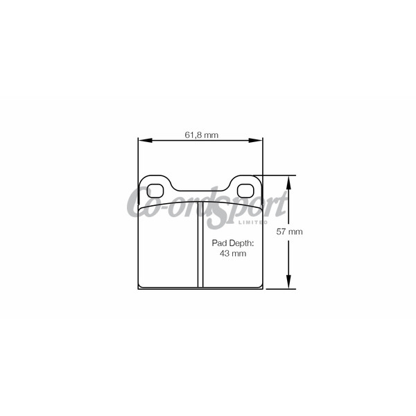 Pagid TCR Hyundai Rear racing brake pads - RSH3 image