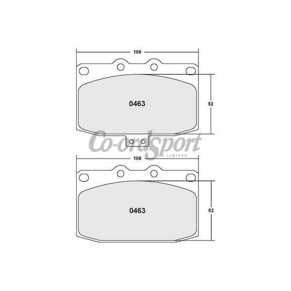 PFC 0463 Race Pad Set  -  97 Compound 15 mm image