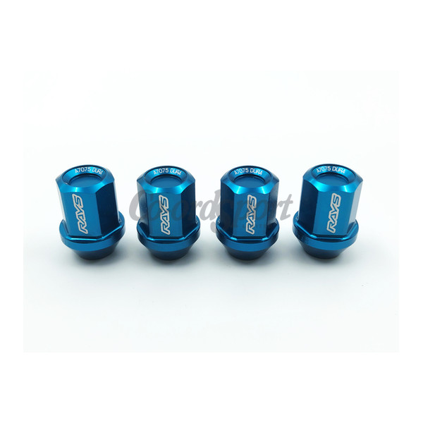 RAYS DURA NUT (4PC) STRAIGHT L32 M12x1.5 BLUE image