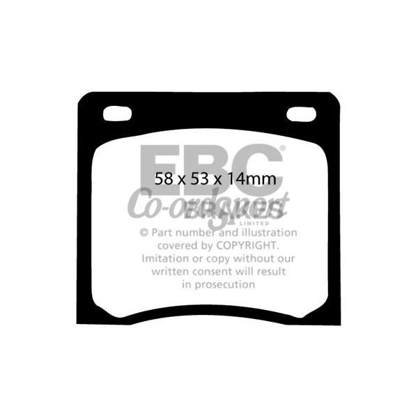 EBC Ultimax OEM Replacement Brake Pads image