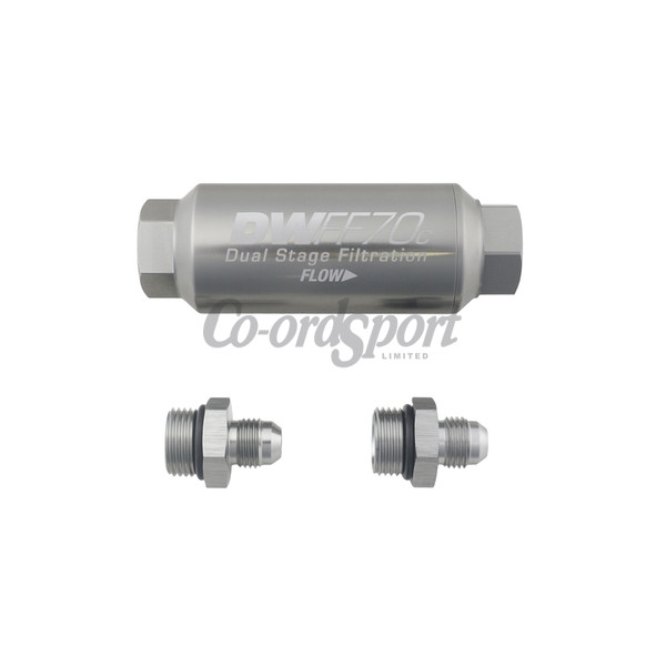 DW -6AN  10 micron  70mm compact in-line fuel filter kit image