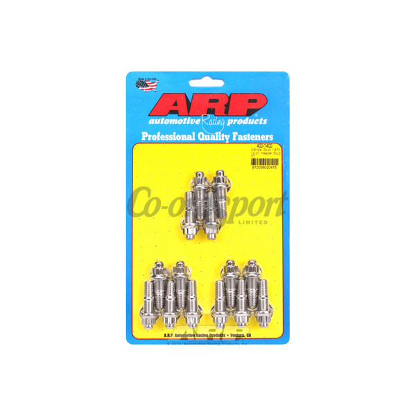ARP 3/8 x .750 SS 12pt header stud kit image