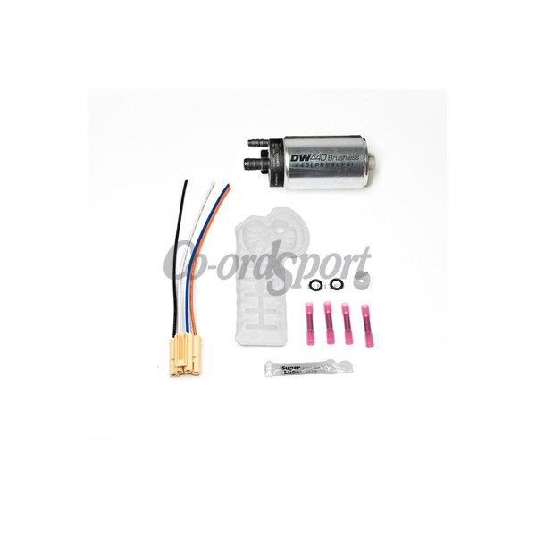 DW 440lph in-tank brushless fuel pump w/ 9-0901 install kit image
