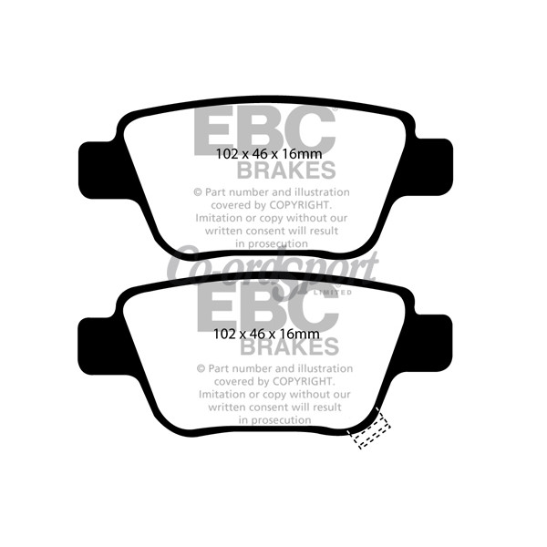 EBC Ultimax OEM Replacement Brake Pads image