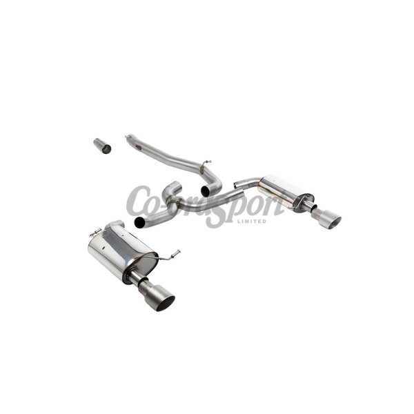 Milltek Exhaust - Non-Resonated Louder with Titanium GT-100 Trims image