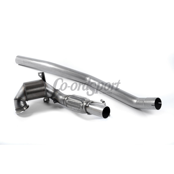 Milltek Large Bore Downpipe and Hi-Flow Sports Cat Volkswag image