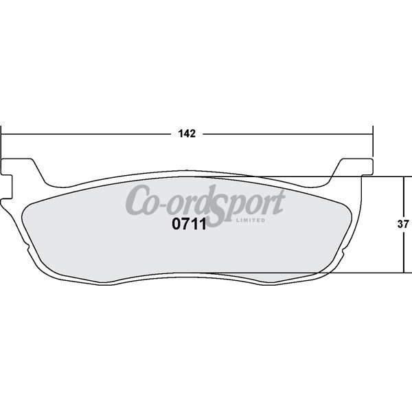 PFC 711 CARBON METALLIC BRAKE PAD SET image