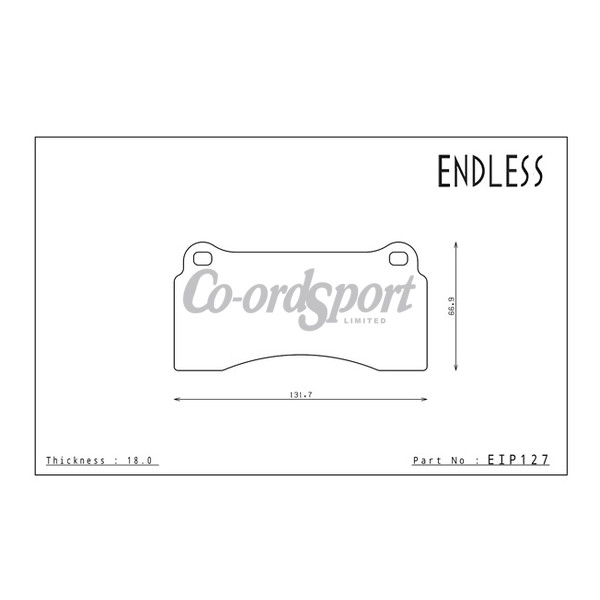 Endless MX72 Compound Brake Pads image