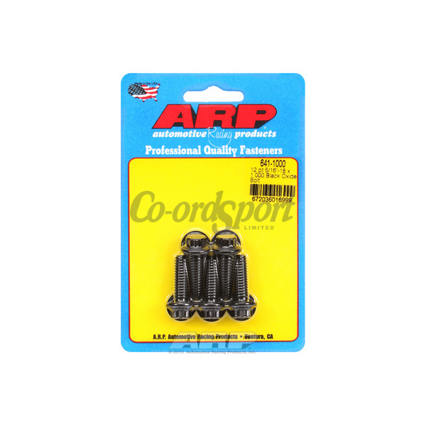 ARP 5/16-18 x 1.000 12pt black oxide bolts image