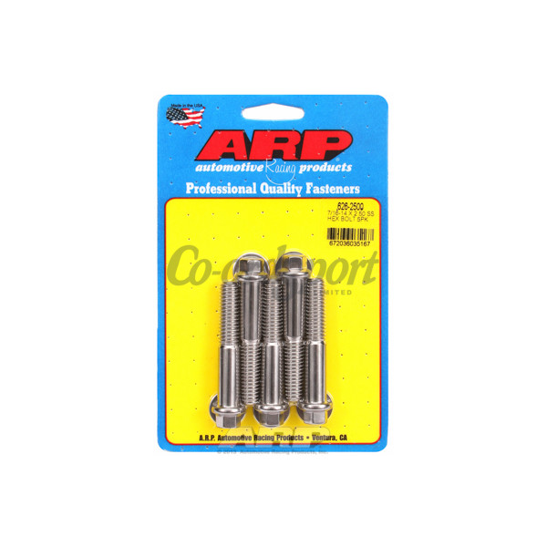 ARP 7/16-14 X 2.500 hex SS bolts image