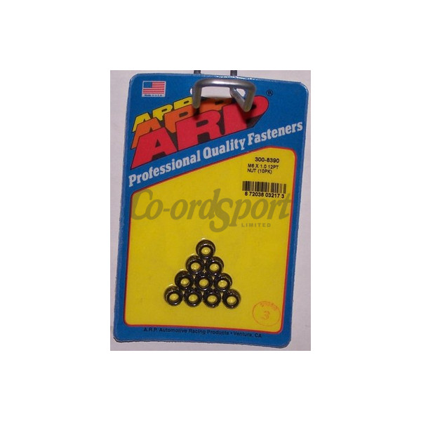 ARP M6 X 1.00 12pt nut kit image