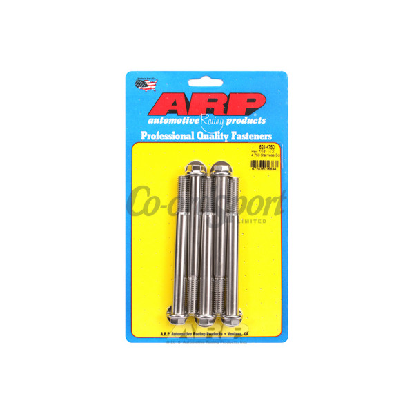 ARP 7/16-14 X 4.750 hex 1/2 wrenching SS bolts image