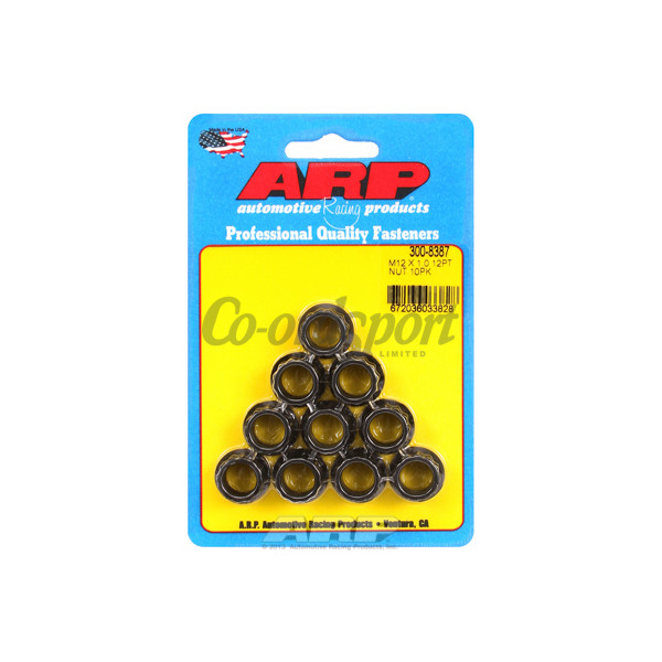 ARP M12 X 1.00 12pt nut kit image