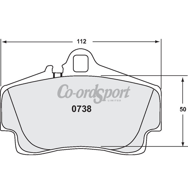 PFC Pad Set - 11 Comp'd 16 mm REAR Boxster Cayman 996 997 image