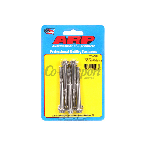 ARP 1/4-20 x 2.500 12pt SS bolts image