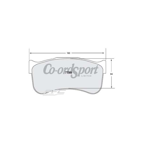 PFC 7799 RACE PAD SET - 82 CMPD 30 MM image