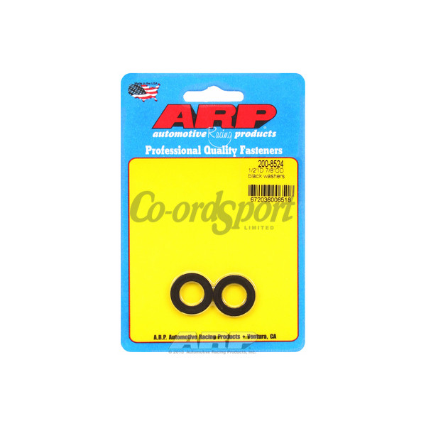 ARP 1/2 ID 7/8 OD black washers image