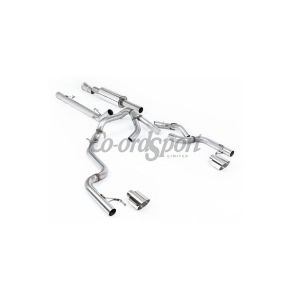 Milltek Exhaust - Dual Outlet - Road Resonated with GT-115 Polish image