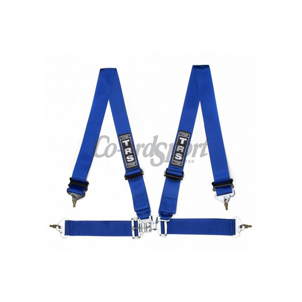 TRS Nascar 3in Superlite Lever/Latch- 4point Harness in Blue image