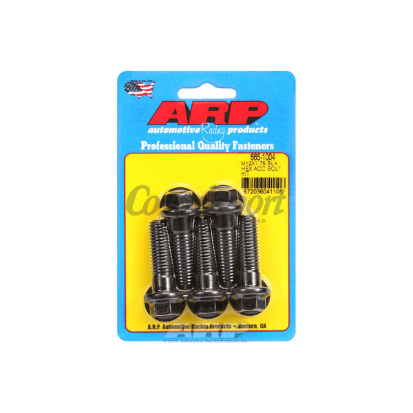ARP M12 x 1.75 x 40 hex black oxide bolts image