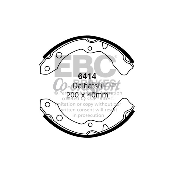 EBC BRAKE SHOE SET image