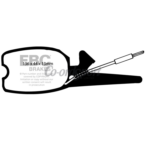 EBC Ultimax OEM Replacement Brake Pads image