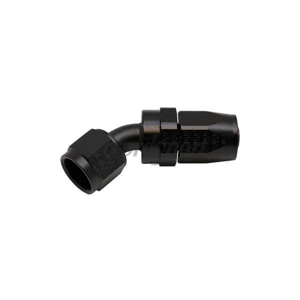 DW 8AN Female Swivel 45-Degree Hose End CPE  Anodized Matte Black image