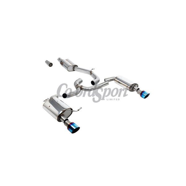 Milltek Exhaust - Resonated Quieter with Burnt Titanium GT-100 Tr image
