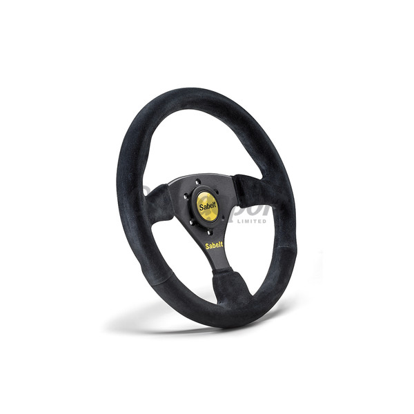Sabelt Black Steering Wheel 3 spoke 330mm Flat image