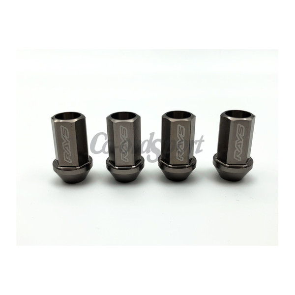 RAYS DURA NUT (4PC) STRAIGHT L42 M12x1.5 GUNMETAL image