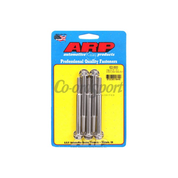 ARP 5/16-18 x 3.500 hex SS bolts image