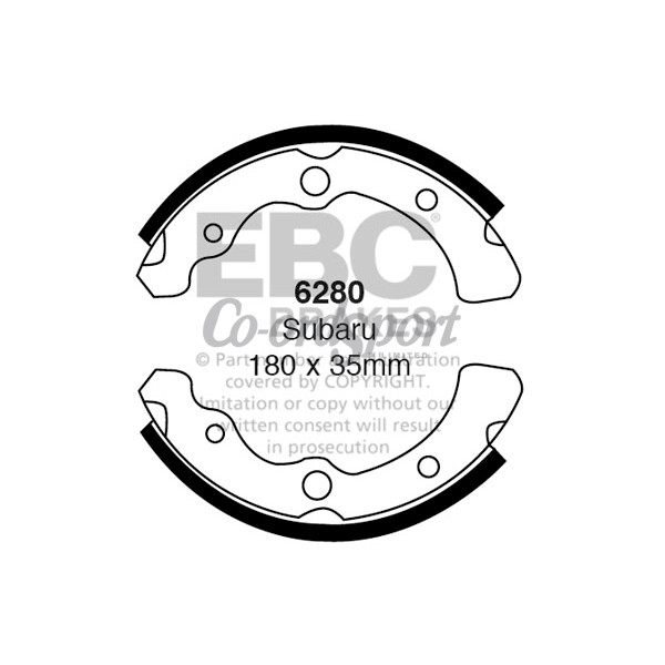 EBC BRAKE SHOE SET image