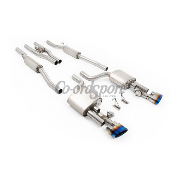 Milltek Audi  RS4 6-7  V2 Valved Cat Back with Active H Pipe and image