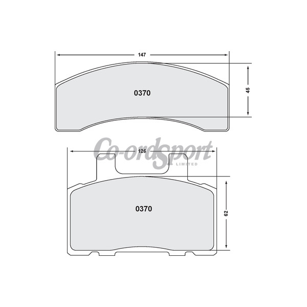 PFC 370 Z-Rated Brake Pad Set image